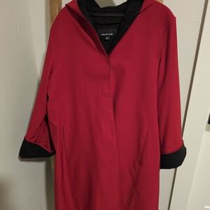 Jones New York Red and Black Collared Jacket